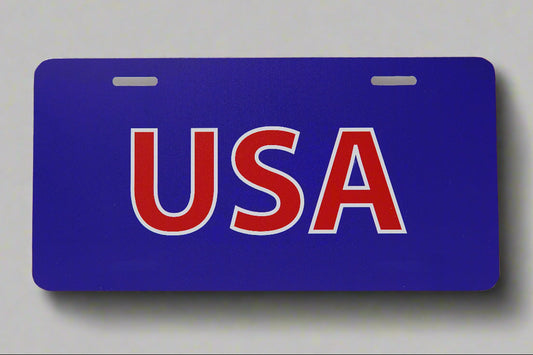 USA license plate