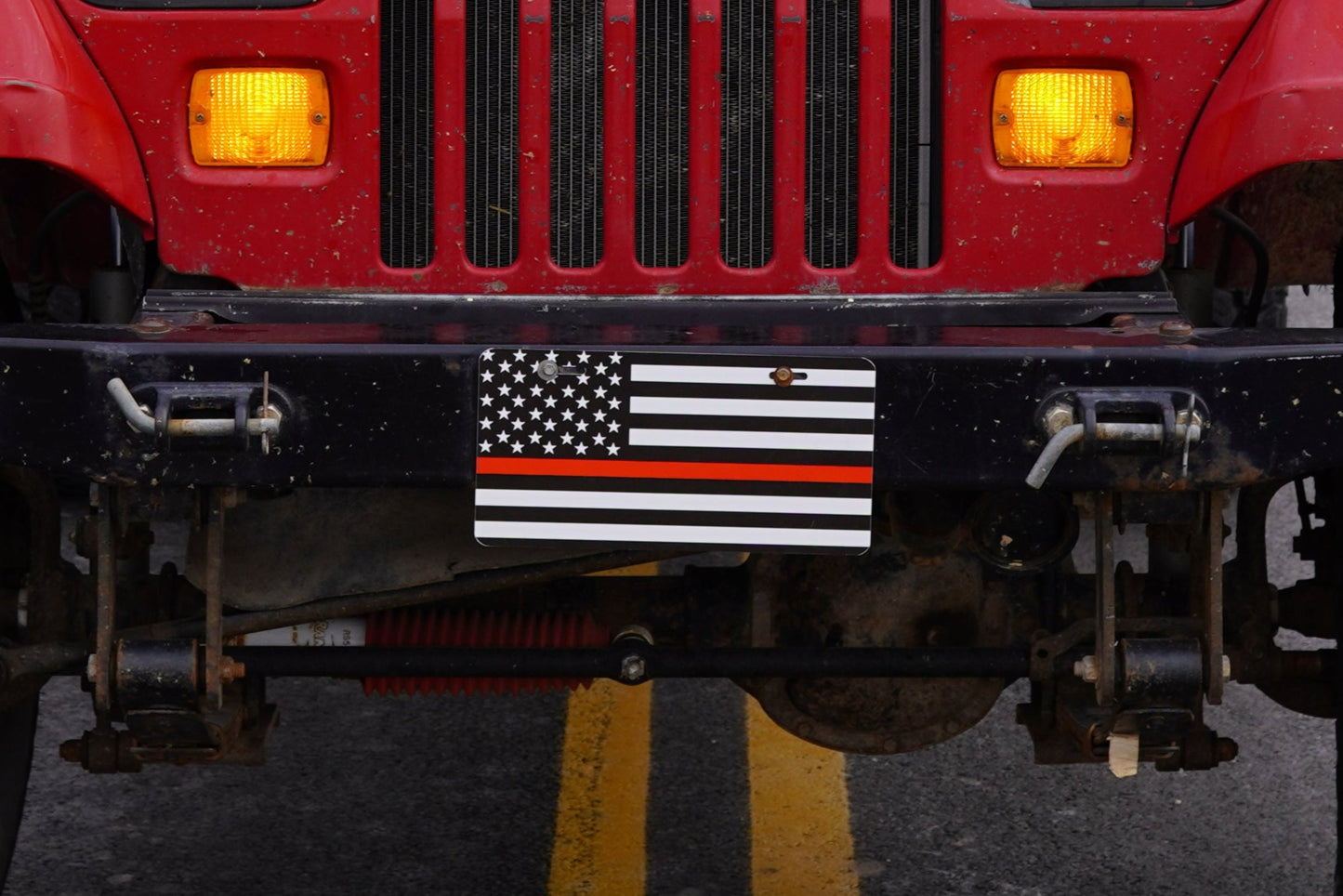 Red Line American Flag