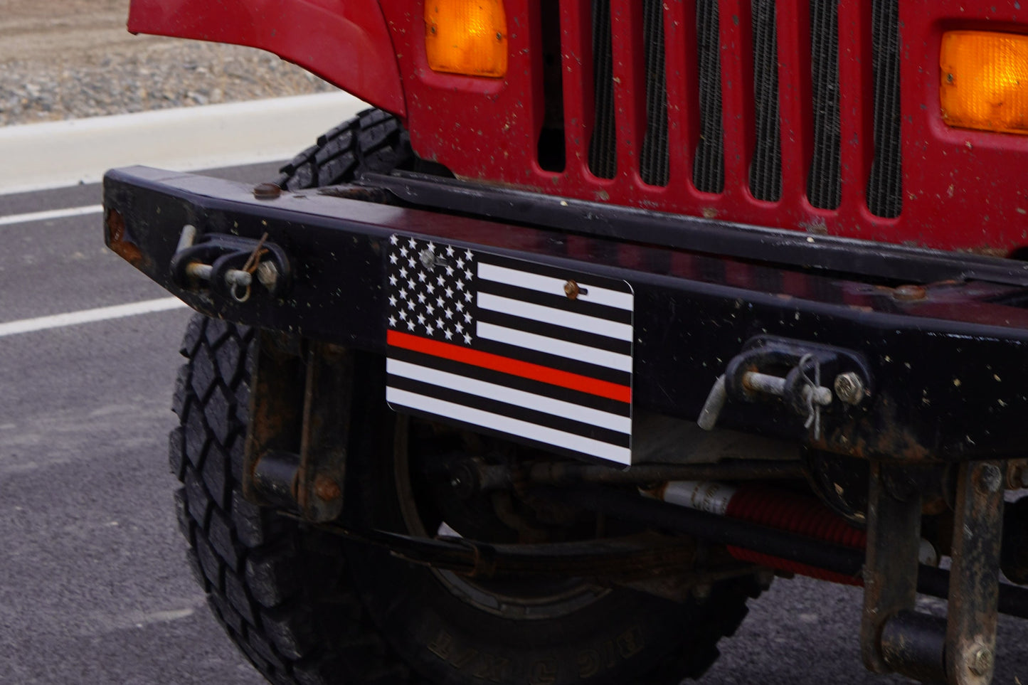 Red Line American Flag