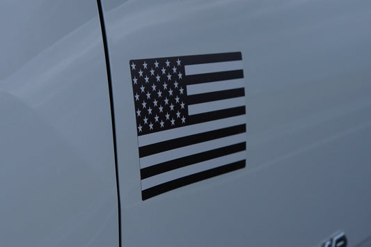 Black White American Flag