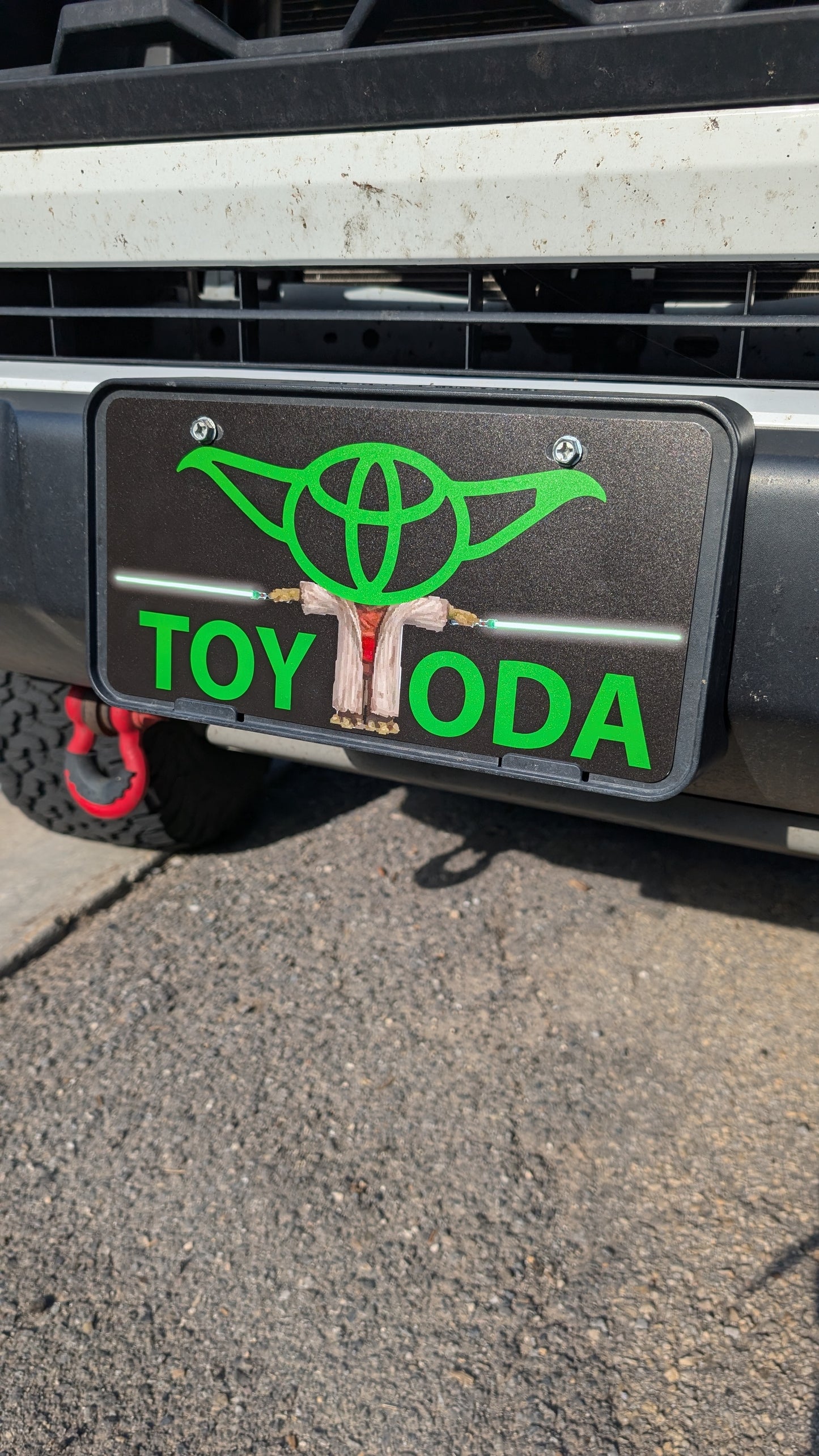 Toy-Yoda License Plate