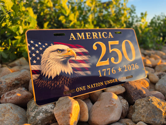 America 250 License Plate 1776-2026