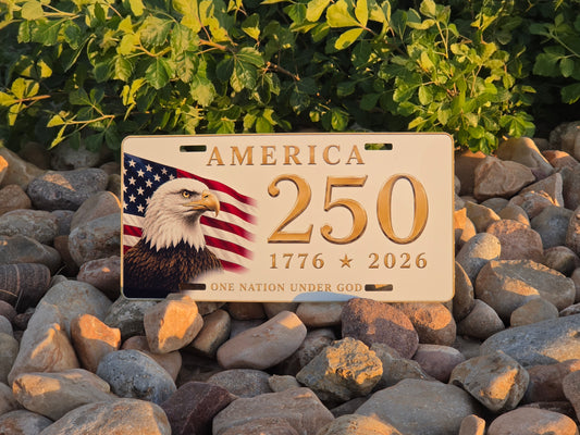 America 250 License Plate 1776-2026