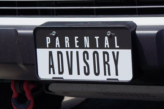 Parental Advisory License Plate