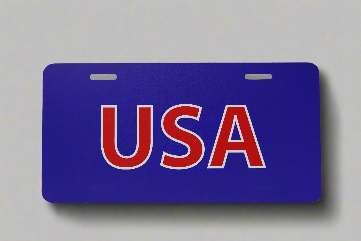 USA license plate