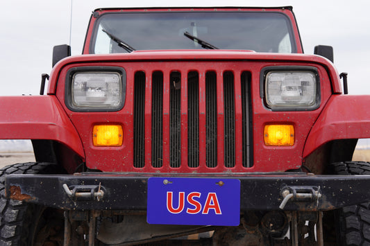 USA license plate